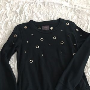 Black grommet style top